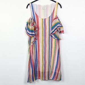 Molly Bracken Multicolored Striped Dress Size L